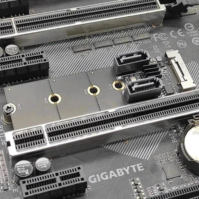 Main image of NGFF M2 NVME to SATA3.0 6Gb Card Adapter M.2 Key-M PCIE NVME to Dual SATA 3.0 Expanion Card Riser Converter JMB582 PCIE 3.0 Chip