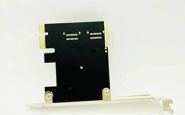 Alt view image 3 of 5 - PCI-E PCI Express to SATA 3.0 Extension Card with Bracket 4-Port SATA III 6Gbps Expansion Adapter Boards for Computer Chassis PC