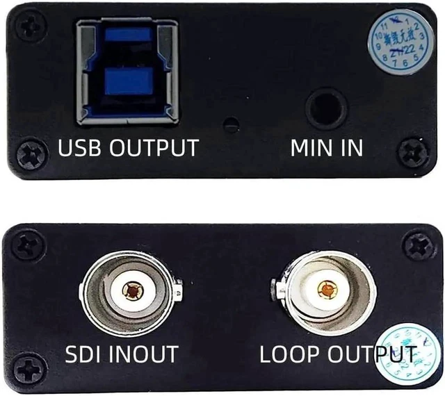 Alt view image 4 of 7 - SDI to USB Capture Card Video Converter Adapter 1080P SDI Input to USB 3.0 Output for Live Streaming Mini Converter SDI-Compatible Video and Audio to ComputersPlug and Play