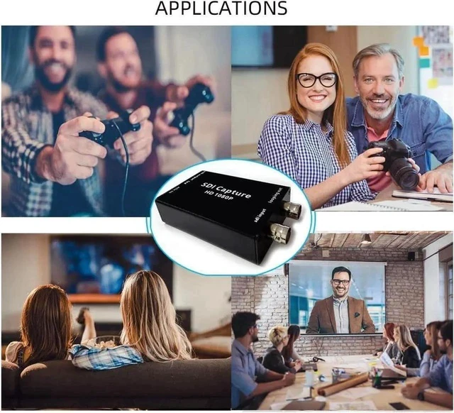 Alt view image 6 of 7 - SDI to USB Capture Card Video Converter Adapter 1080P SDI Input to USB 3.0 Output for Live Streaming Mini Converter SDI-Compatible Video and Audio to ComputersPlug and Play