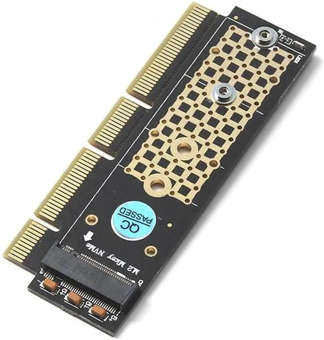 Alt view image 3 of 3 - PCI-E NGFF M.2 NVMe SSD to PCI-E 3.0 16x M Key Port Adapter HDD Extender Expansion Card Connector Converter Board Riser Card