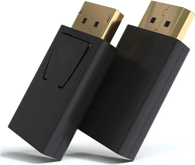 Alt view image 3 of 7 - DisplayPort to HDMI Adapter | Gold-Plated DP 1.2 3D Full HD 1080p HDCP True Color Converter Compatible with HP