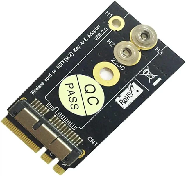 Alt view image 2 of 5 - WiFi Adapter BCM94360CS2 BCM943224PCIEBT2 12+6Pin Wireless Card to NGFF Key A/E M2 WiFi Cards Wi Fi Adapter Network Card For Mac