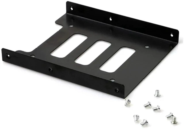 Alt view image 5 of 7 - HDD SSD Mounting Bracket 2.5 to 3.5 Adapter Hard Drive Holder (Single Drive, Pack of 2)