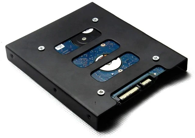 Alt view image 4 of 7 - HDD SSD Mounting Bracket 2.5 to 3.5 Adapter Hard Drive Holder (Single Drive, Pack of 2)