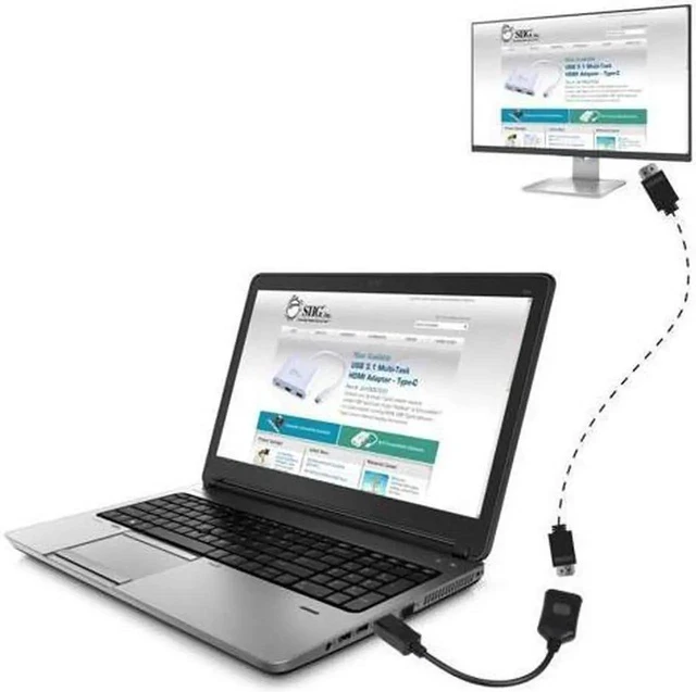 Alt view image 4 of 6 - DisplayPort to HDMI Active Adapter