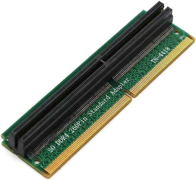 Alt view image 2 of 5 - Add On Cards DDR4 SO DIMM Adapter Memory Riser Card SO DDR4 260Pin Memory Test Protection Adapter Connector for Laptop PC