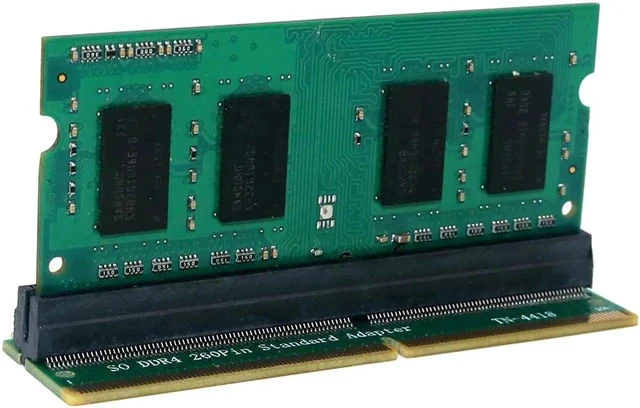 Alt view image 4 of 5 - Add On Cards DDR4 SO DIMM Adapter Memory Riser Card SO DDR4 260Pin Memory Test Protection Adapter Connector for Laptop PC