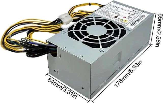 Alt view image 2 of 3 - for Desktop GW-TFX200AHD GW-T200SPWC-TFX 12-Pin 400W Power Supply