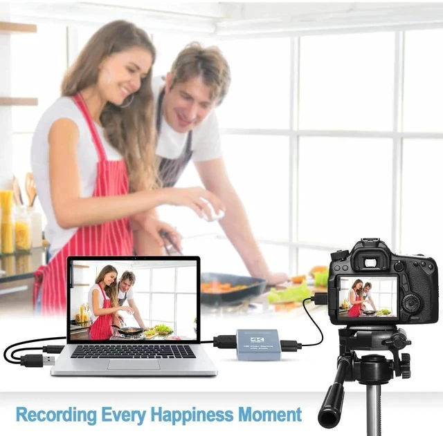 Alt view image 5 of 7 - 4K Capture Card for Live Streaming, 1080P 60FPS Game Capture Card with USB & Microphone HDMI Loop-Out, Capture Card for Recording Compatible with Nintendo Switch, PS4/5, PC, Xbox One