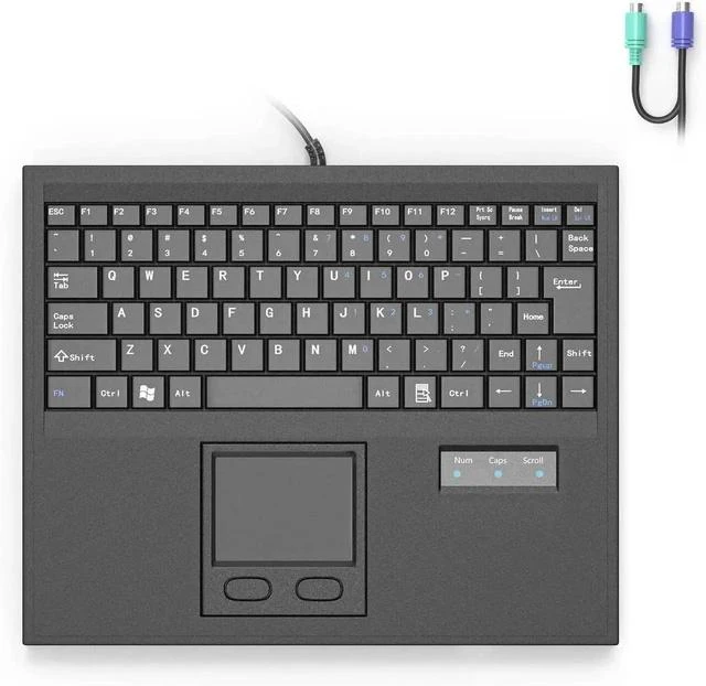 Main image of Wired Machine Keyboard with Touchpad Portable Compact - PS/2 Interface