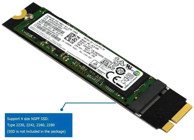 Alt view image 5 of 7 - M.2 NGFF SATA to A1465 A1466 (2012 Year ONLY) Adapter for MacBook Air SSD Replacement, HDD Hard Disk Drive Converter Card Support 2230 2242 2260 2280 SSD