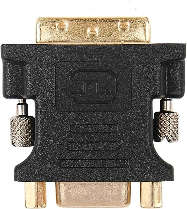 Alt view image 4 of 4 - DVI-I to VGA Adapter, 2 Pack DVI 24+5 to VGA Male to Female Adapter with Gold Plated Cord
