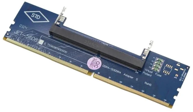 Alt view image 3 of 6 - Laptop DDR4 RAM to Desktop Adapter Card SO DIMM to DDR4 Converter