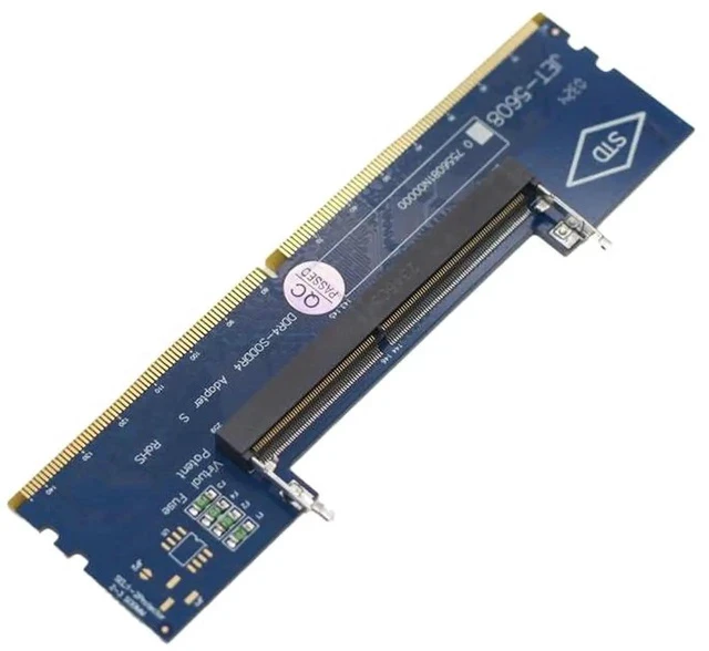 Alt view image 6 of 6 - Laptop DDR4 RAM to Desktop Adapter Card SO DIMM to DDR4 Converter