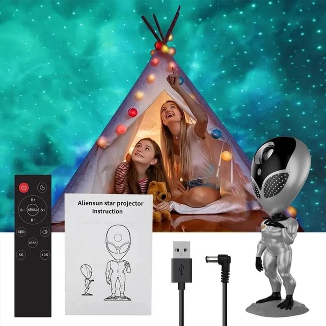 Alt view image 3 of 5 - Gemdeck Alien Galaxy Star Projector Nebula Night Light LED Starry Sky Projector