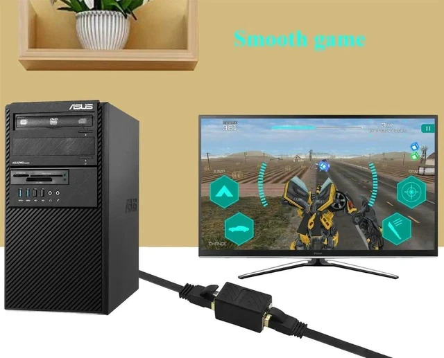 Alt view image 7 of 7 - RJ45 Cat6 Adapter Ethernet Cable Extender Cat6 Female to Female Inline Network Cable Coupler Cat6 Cat5 Cat5e Ethernet Coupler Adapter (Black-10Pack)