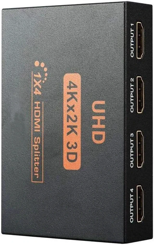 Alt view image 5 of 5 - HDMI Switch HDMI Splitter 4K 1x4 to 4 Ports Charging Splitter Video Switcher Splitter Support 2K x 4K 2160P& 3D HD Audio