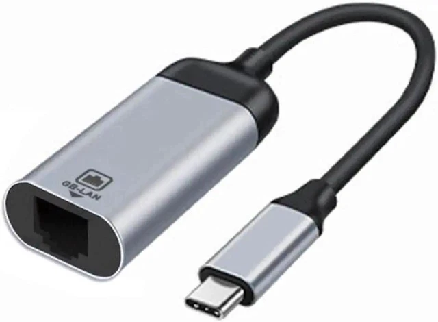 Alt view image 2 of 2 - USB-C Type-C USB3.1 to 1000Mbps Gigabit Ethernet Network LAN Cable Adapter