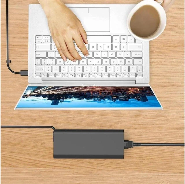 Alt view image 6 of 6 - New 130W USB C Type C AC Power Adapter Dell Laptop Charger Replacement for Dell Precision 5530 2in1 Dell XPS 15 2in1 9575 DA130PM170 HA130PM170 0K00F5 K00F5 0M0H25 M0H25 T4V18 Laptop Power Cord