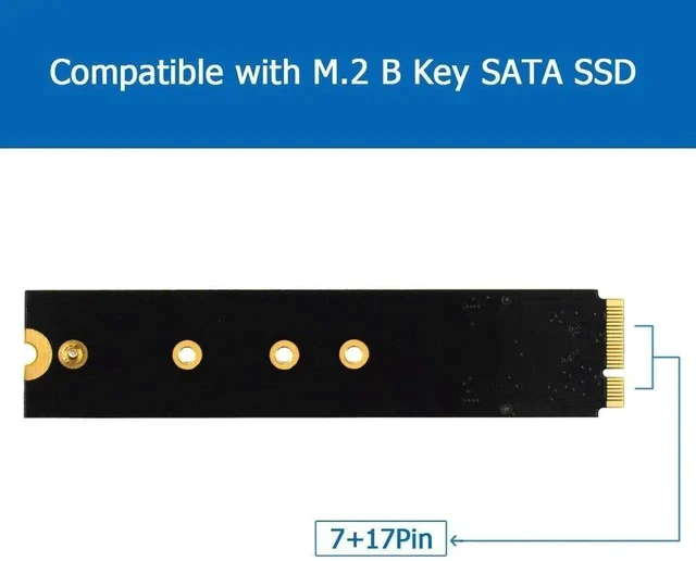 Alt view image 7 of 7 - M.2 NGFF SATA to A1465 A1466 (2012 Year ONLY) Adapter for MacBook Air SSD Replacement, HDD Hard Disk Drive Converter Card Support 2230 2242 2260 2280 SSD
