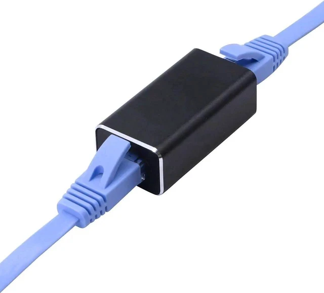 Alt view image 4 of 6 - RJ45 LAN Coupler Adapter Surge Thundering Protector Gigabit 1000Mbs Ethernet Extender Connector for Cat7 Cat6 Cat5e Female to Female (Black)