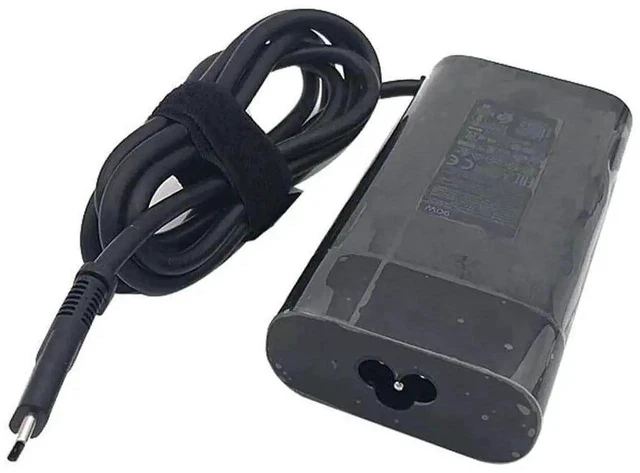 Alt view image 3 of 4 - New 90W USB-C AC Power Adapter Charger Replacement for HP TPN-DA08 L45440-003 904144-850, Compatible with Spectre x360 15t-bl100 Notebook PC Type-C Power Supply
