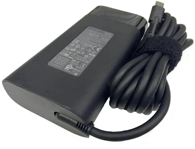 Alt view image 4 of 4 - New 90W USB-C AC Power Adapter Charger Replacement for HP TPN-DA08 L45440-003 904144-850, Compatible with Spectre x360 15t-bl100 Notebook PC Type-C Power Supply