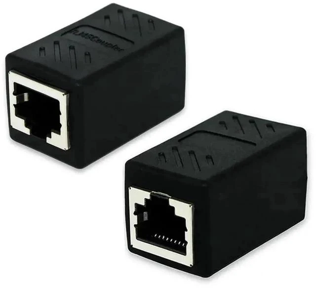 Alt view image 3 of 6 - RJ45 Female to Female Coupler, Ethernet LAN Port Extender Splitter Adapter Connector, Compatible with CAT5 CAT6 RJ45 Network Cables