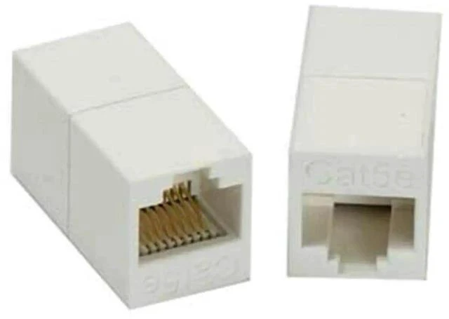 Alt view image 2 of 2 - 3 Pcs Cat5e RJ45 Female to Female Inline Ethernet Crossover Coupler Cable Joiner