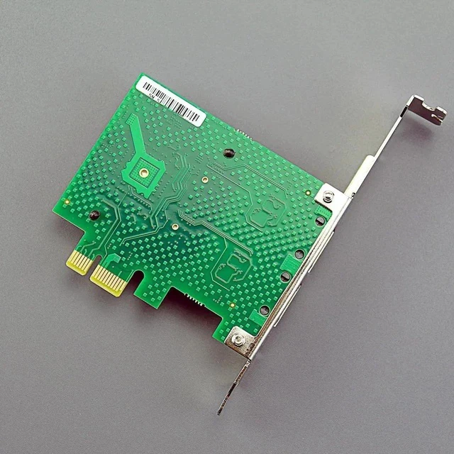 Alt view image 4 of 7 - LE8202 2-Port PCIe Network Card for Desktop PC, 1000/100/10Mbps Gigabit Ethernet RJ45 LAN Port, PCIE X1 Interface, Regular & Low Profile Bracket