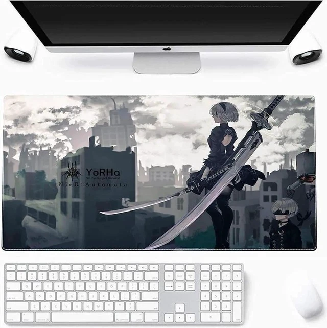Alt view image 3 of 7 - Large Mouse Pad, Extended Gaming Mousepad Non-Slip Base Keyboard Pad,Desk Mat 24" x 14" in, Anime Mouse Pad
