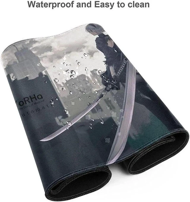 Alt view image 5 of 7 - Large Mouse Pad, Extended Gaming Mousepad Non-Slip Base Keyboard Pad,Desk Mat 24" x 14" in, Anime Mouse Pad