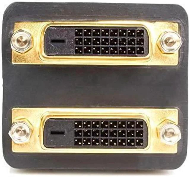 Main image of ft DVI Splitter Cable - M / F - DVI-D to 2x DVI-D Dual Video Splitter for Your Split Screen Computer Monitor (DVISPL1DD), Black
