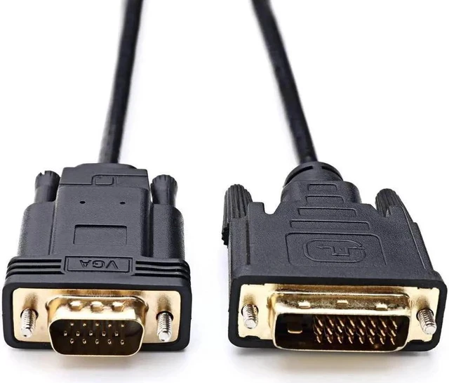 Alt view image 4 of 6 - Active DVI to VGA, 6FT DVI 24+1 DVI-D M to VGA Male With Chip Active Adapter Converter Cable for PC DVD Monitor HDTV