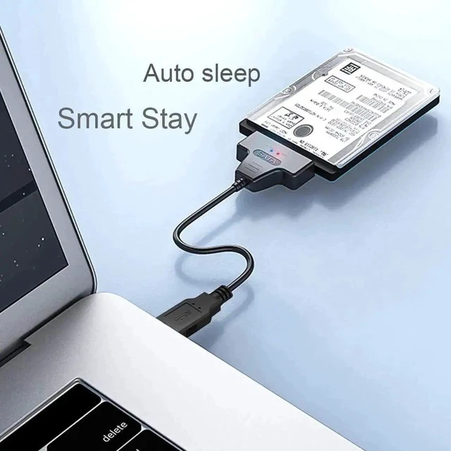 Alt view image 5 of 7 - USB 3.0 to SATA III Adapter Cable with UASP SATA to USB Converter for 2.5" Hard Drives Disk HDD and Solid State Drives SSD
