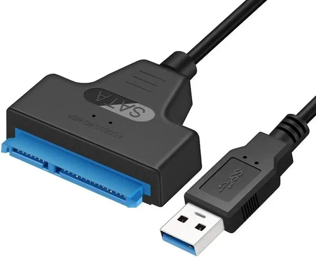 Alt view image 4 of 7 - USB 3.0 to SATA III Adapter Cable with UASP SATA to USB Converter for 2.5" Hard Drives Disk HDD and Solid State Drives SSD