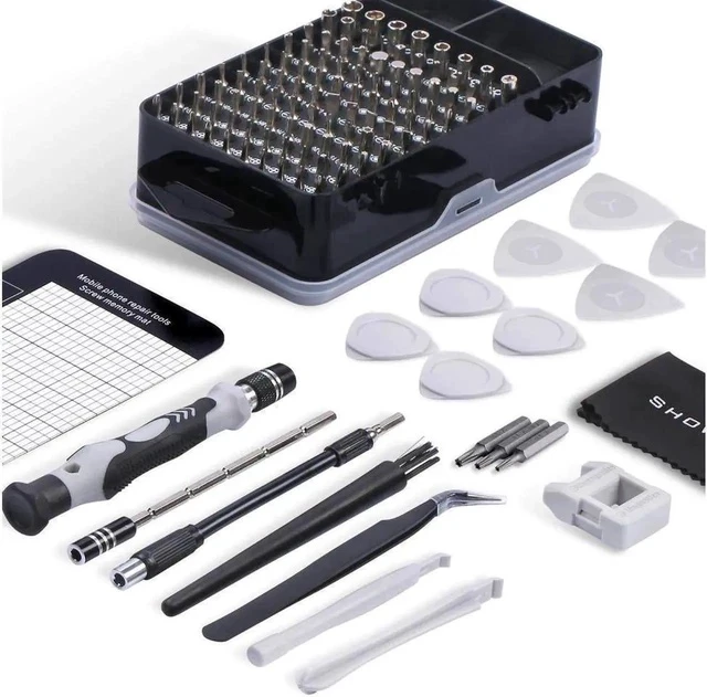 Alt view image 3 of 7 - Computer Repair Kit, 122 in 1 Magnetic Laptop Screwdriver Kit, Precision Screwdriver Set, Small Impact Screw Driver Set with Case for Computer, Laptop, PC, for iPhone, Watch,Ps4 DIY Hand Tools