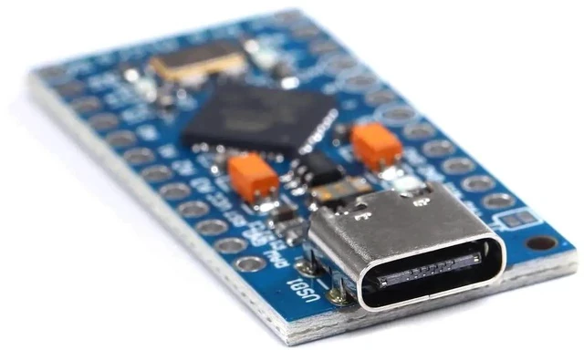 Alt view image 3 of 4 - Type-C Pro Micro Atmega32U4 5V 16MHz Module Board Micro USB Pro Micro Development Board Micro Controller 3pcs