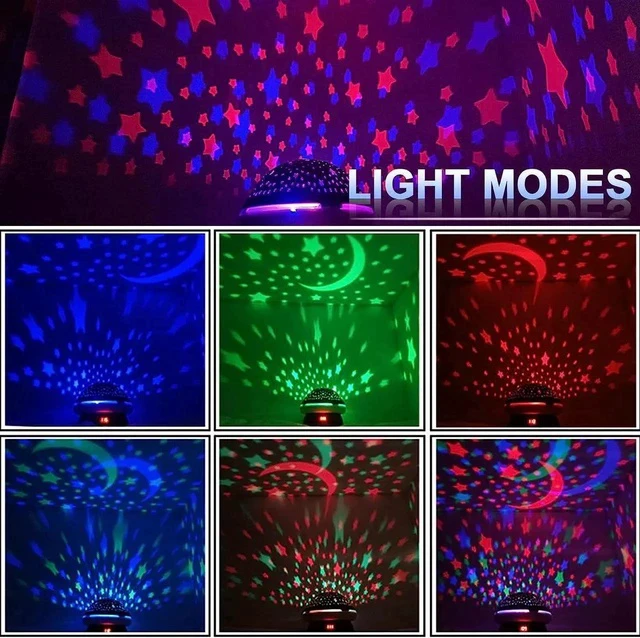 Alt view image 2 of 5 - Gemdeck Star Night Light Projector for Kids Bedroom with Timer & Remote Control
