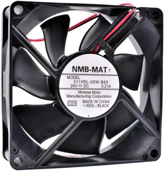 Alt view image 3 of 4 - 3110RL-05W-B60 8cm 8025 24V 0.21A inverter fan printer cooling fan