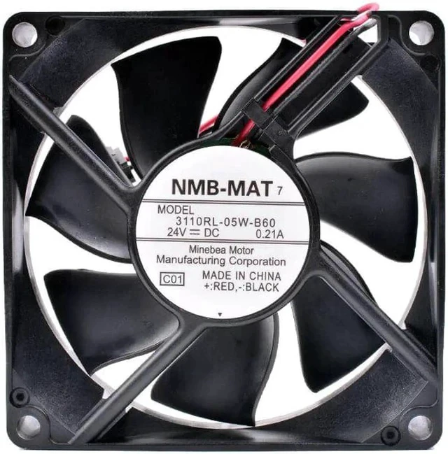 Alt view image 4 of 4 - 3110RL-05W-B60 8cm 8025 24V 0.21A inverter fan printer cooling fan