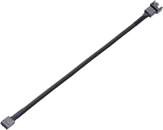 Alt view image 4 of 5 - (10 Pack) 4-Pin PWM Fan Splitter Cable, 10.5"Sleeved Braided Adapter Computer PC Fan Power Extension Cable Converterfor Computer ATX Case 4 Pin 3 Pin Cooling Fan Cable