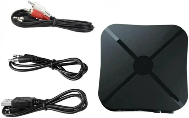 Alt view image 3 of 7 - 2 in 1 Bluetooth 5.0 Transmitter & Receiver Wireless Audio Adapter with 3.5mm Aux RCA Cable for TV Home Stereo Smartphone PC