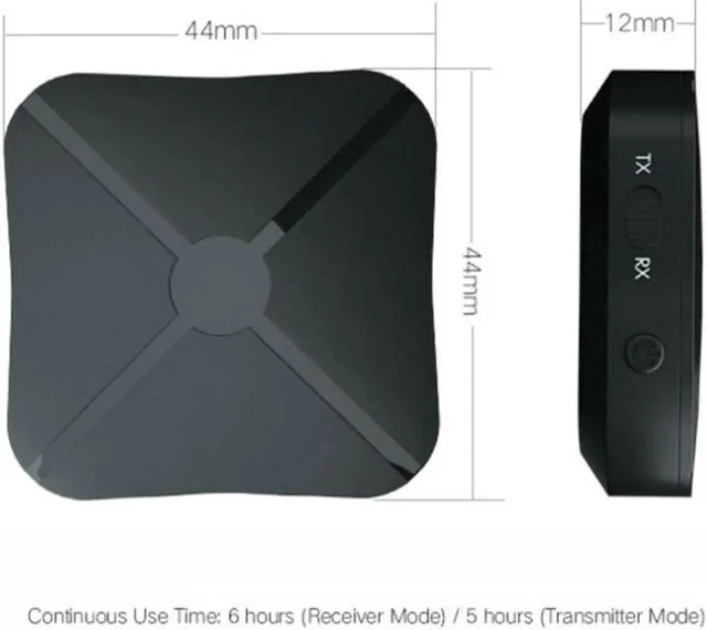 Alt view image 4 of 7 - 2 in 1 Bluetooth 5.0 Transmitter & Receiver Wireless Audio Adapter with 3.5mm Aux RCA Cable for TV Home Stereo Smartphone PC
