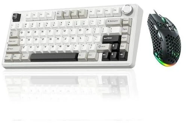 Alt view image 2 of 2 - A75 and SM900,Wireless Keyboard and Mouse Combo for Gaming,Black