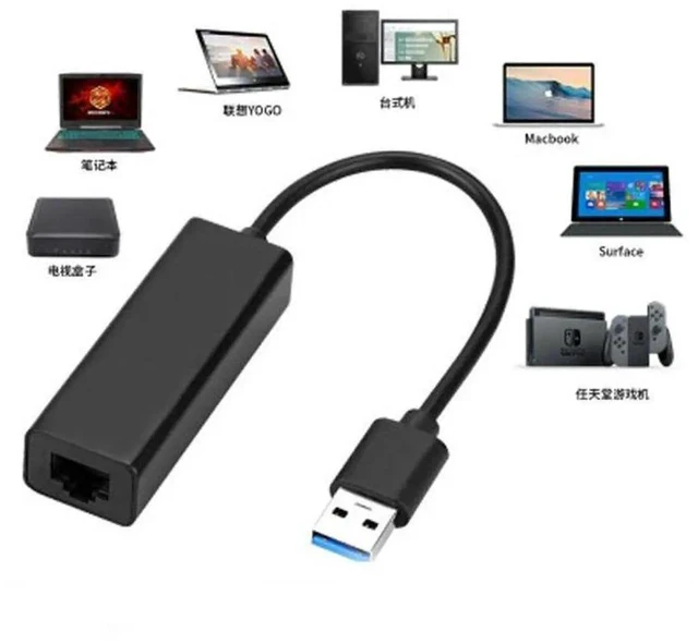 Alt view image 8 of 12 - AJMRTC Aluminum Shell USB 3.0 to Gigabit Ethernet Adapter, ASIX AX88179 Chipset 1000Mbps RJ45 LAN Dongle, Driver-Free Plug & Play for Network Switch, Windows PC, MacBook Laptop