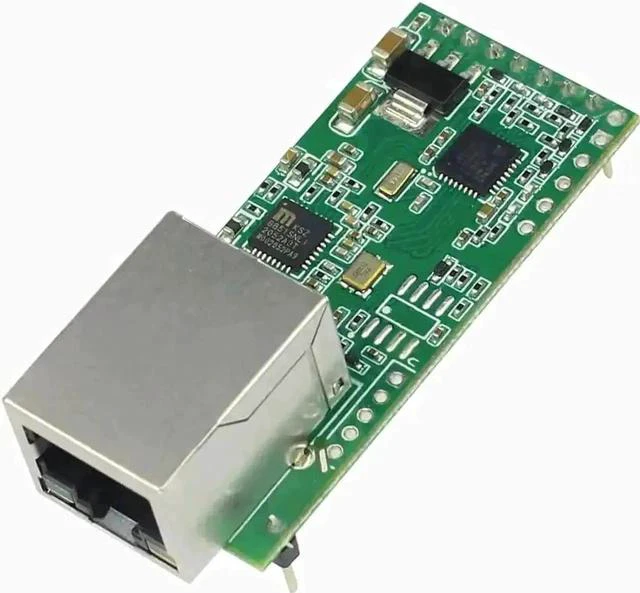 Main image of Upgraded Tiny USR-TCP232-T2 Serial to Ethernet Converter, TTL UART to TCP/IP Module with DHCP & DNS Support