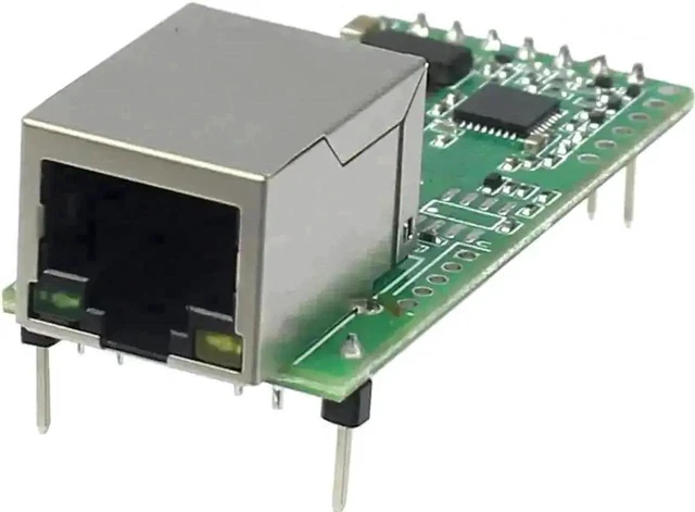 Alt view image 5 of 6 - Upgraded Tiny USR-TCP232-T2 Serial to Ethernet Converter, TTL UART to TCP/IP Module with DHCP & DNS Support
