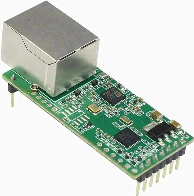 Alt view image 2 of 6 - Upgraded Tiny USR-TCP232-T2 Serial to Ethernet Converter, TTL UART to TCP/IP Module with DHCP & DNS Support